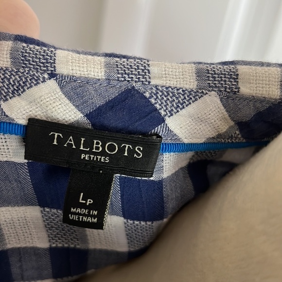 TALBOTS COTTON LP TOP COASTAL LAGENLOOK LIGHTWEIGHT GAUZY CLASSIC - Picture 2 of 10